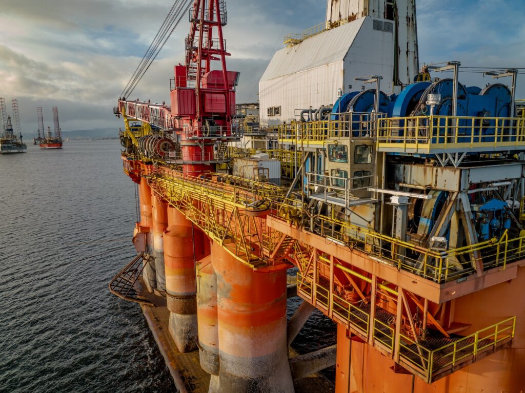 Industrial Close up Oil Rig